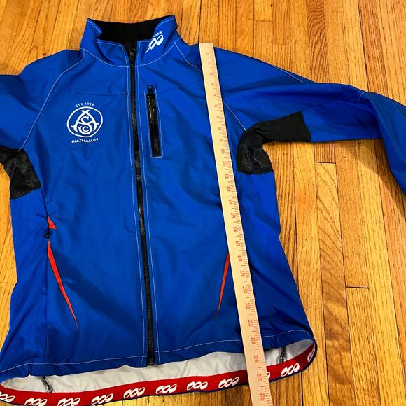 Podium Wear Jacket Womens Medium Biathalon ASC Zip Performance Blue Coat - Picture 7 of 8